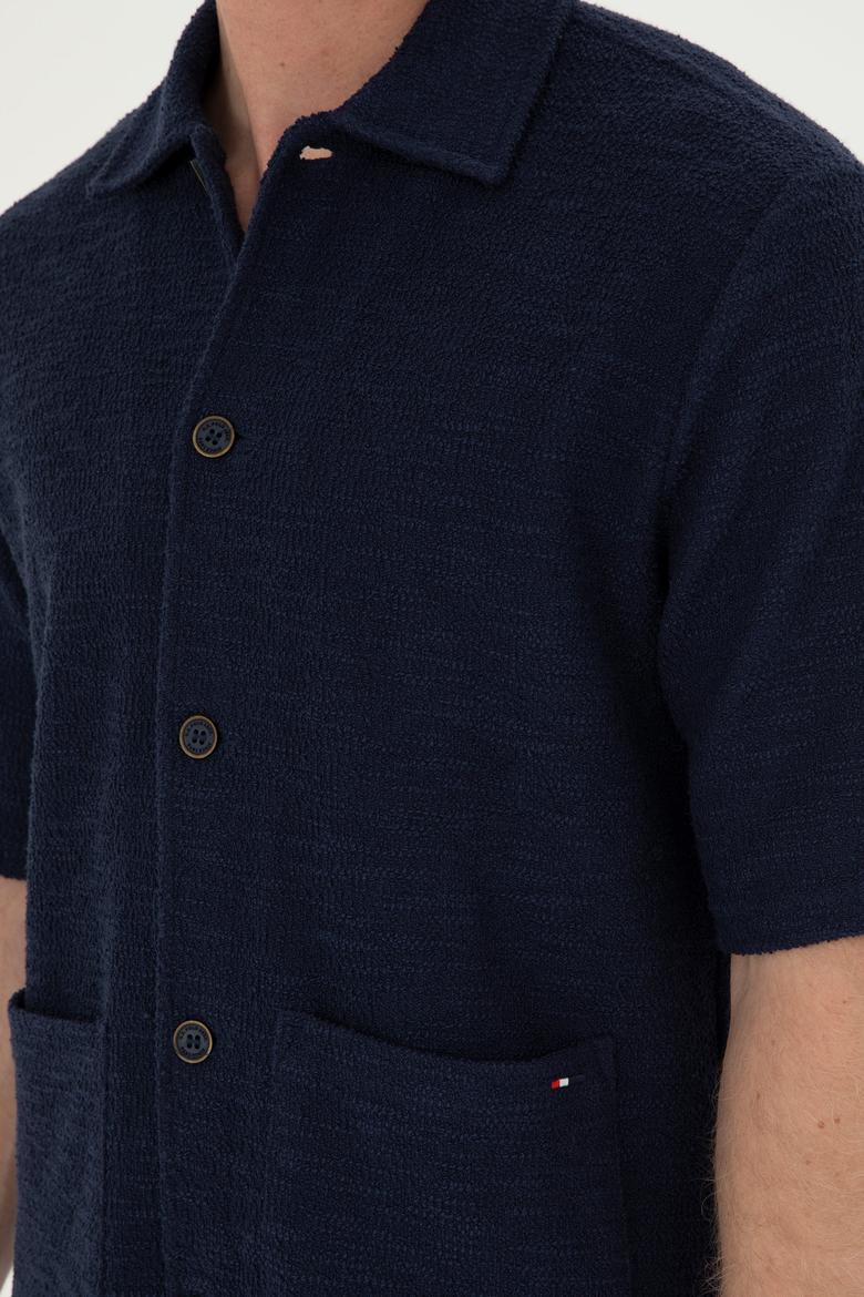 Erkek Lacivert Tişört - 50282233006