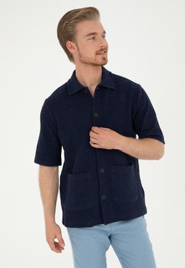 Erkek Lacivert Tişört - 50282233006