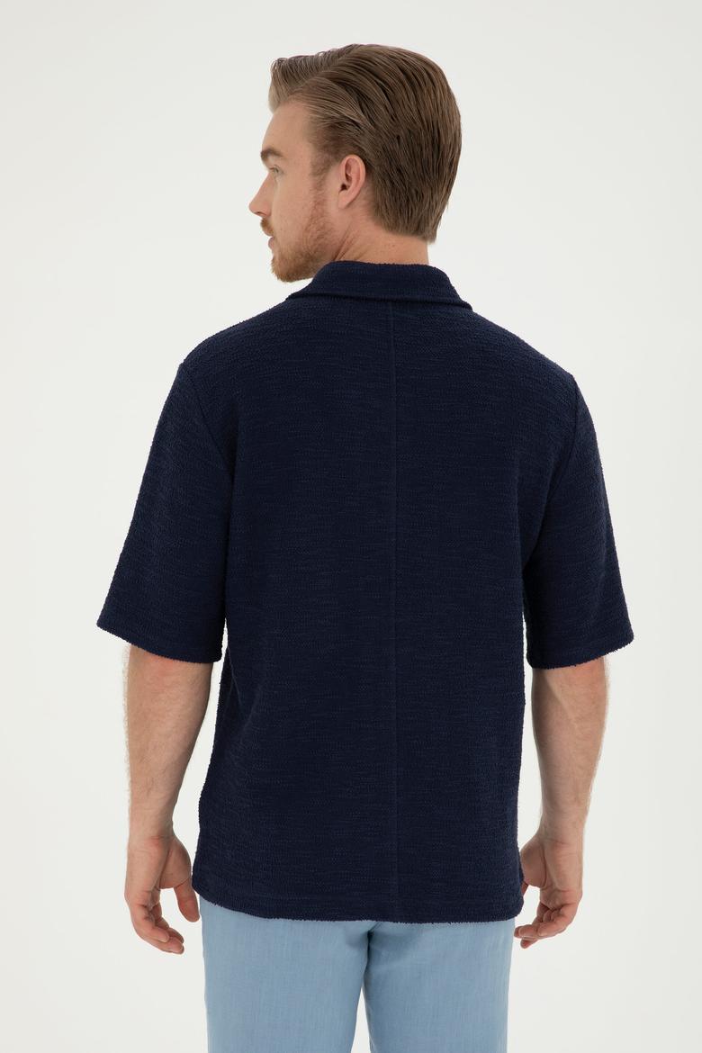 Erkek Lacivert Tişört - 50282233006