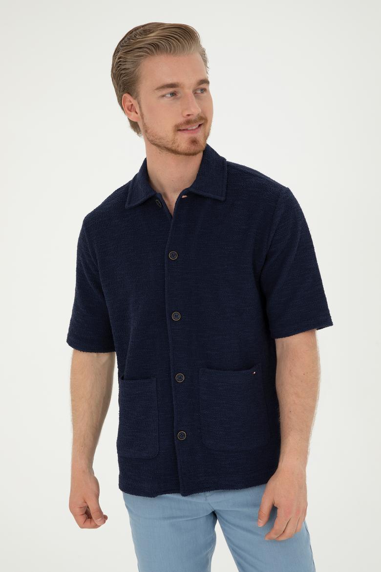 Erkek Lacivert Tişört - 50282233006