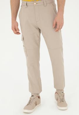 Erkek Bej Kanvas Pantolon - 50283967561