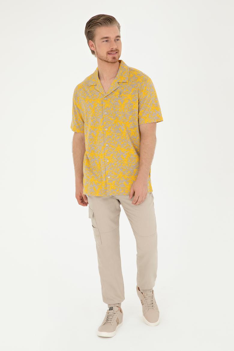 Erkek Bej Kanvas Pantolon