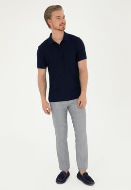 Erkek Lacivert Kanvas Pantolon - 50283964178