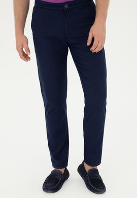 Erkek Lacivert Kanvas Pantolon - 50283963031