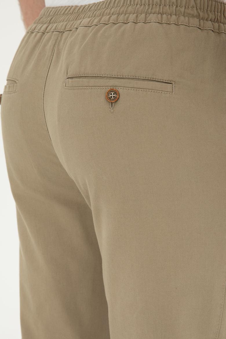 Erkek Slim Fit Haki Kanvas Pantolon - 50283963355