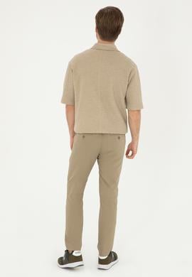 Erkek Slim Fit Haki Kanvas Pantolon - 50283963355