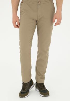 Erkek Slim Fit Haki Kanvas Pantolon - 50283963355