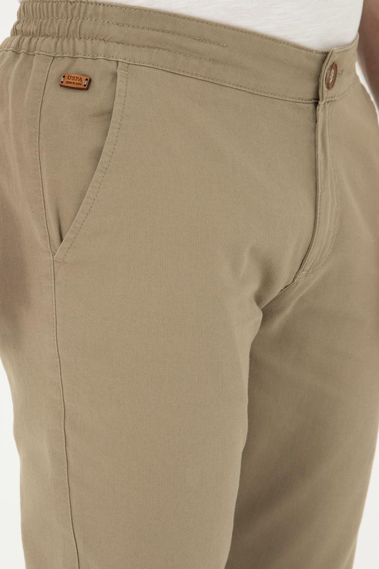 Erkek Slim Fit Haki Kanvas Pantolon - 50283963355