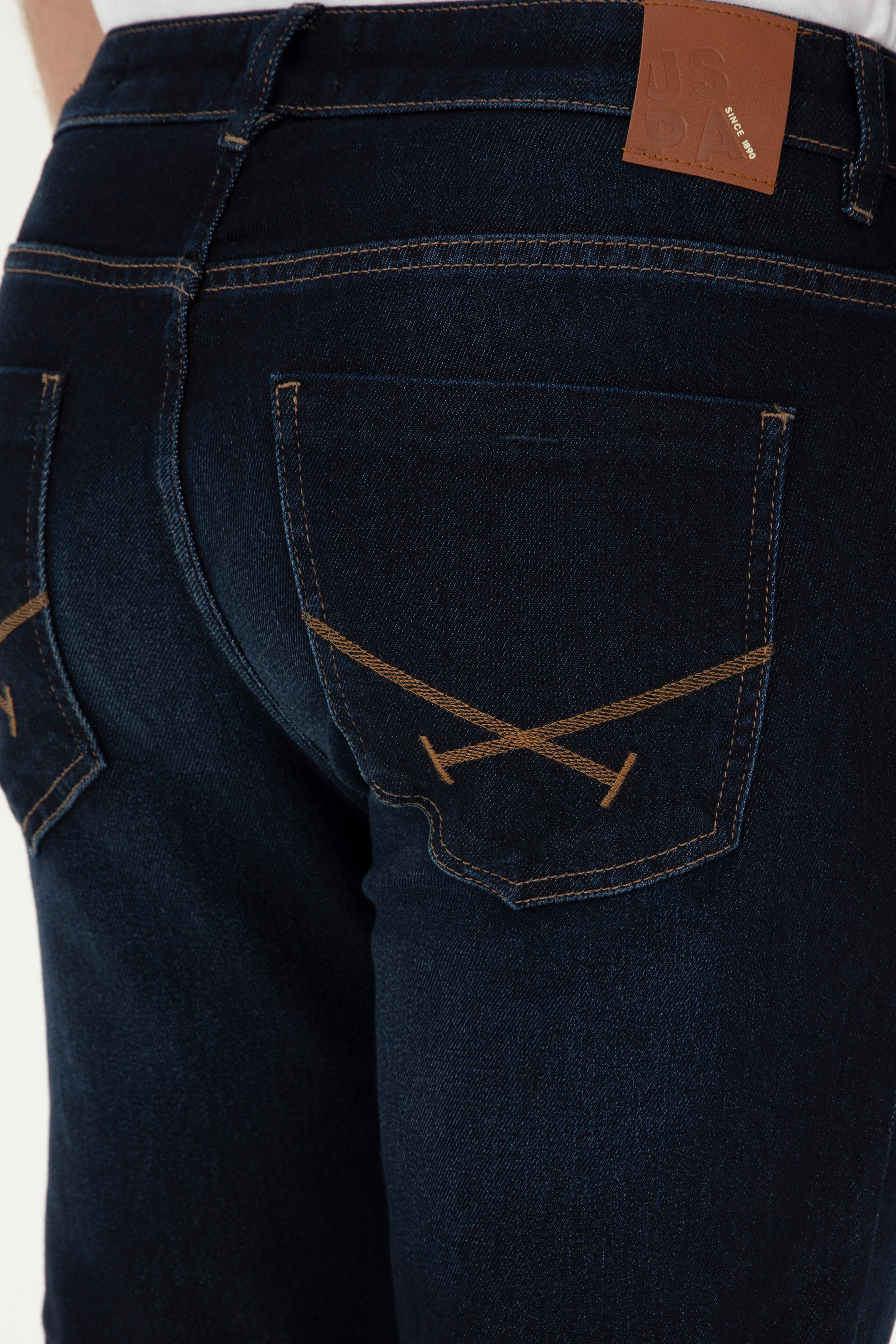 Erkek Koyu Mavi Jean Pantolon - Image 6