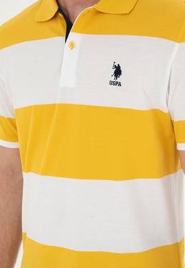 Erkek Regular Fit Polo Yaka Safran Tişört - 50281836048