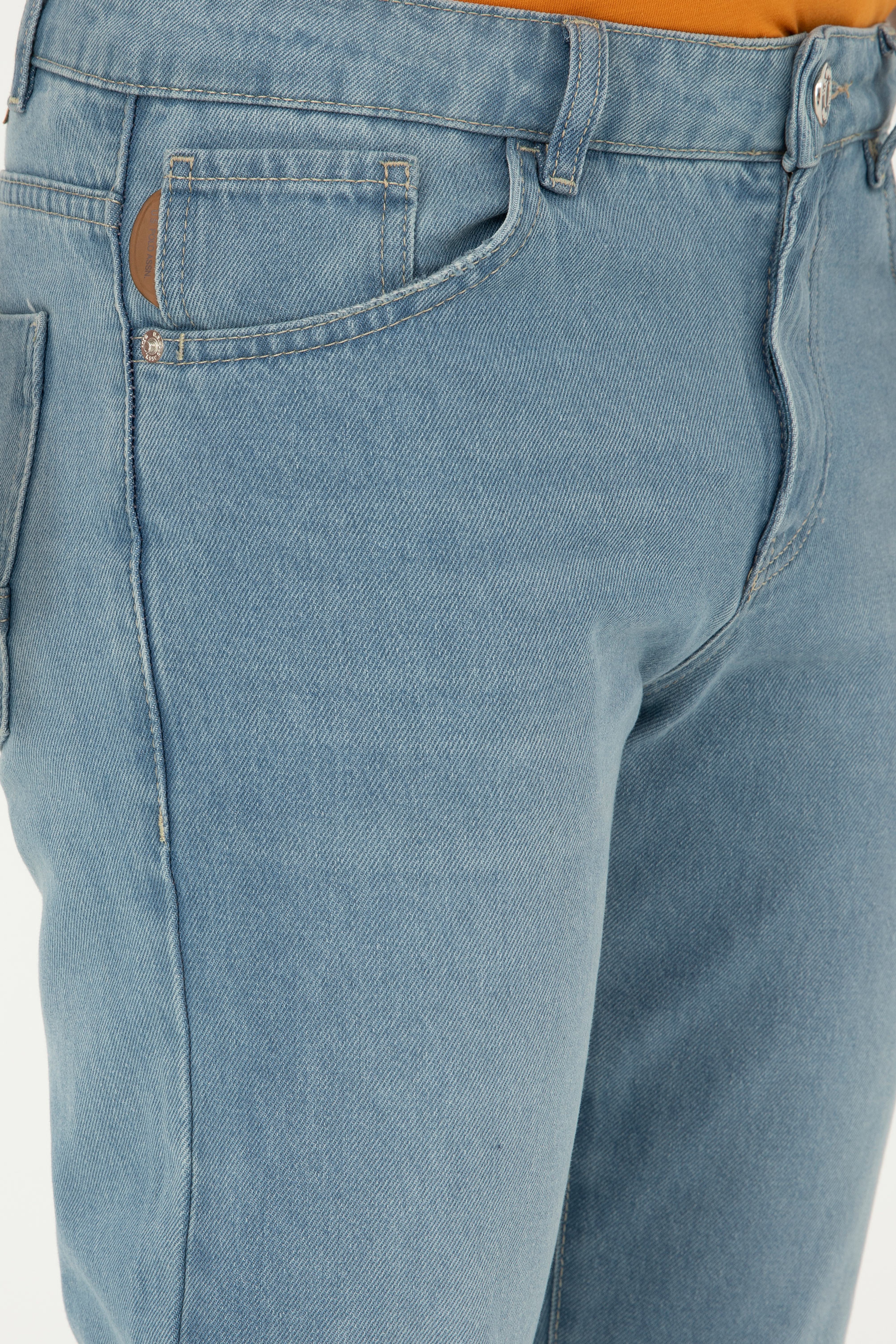 Erkek Açık Mavi Jean Pantolon
