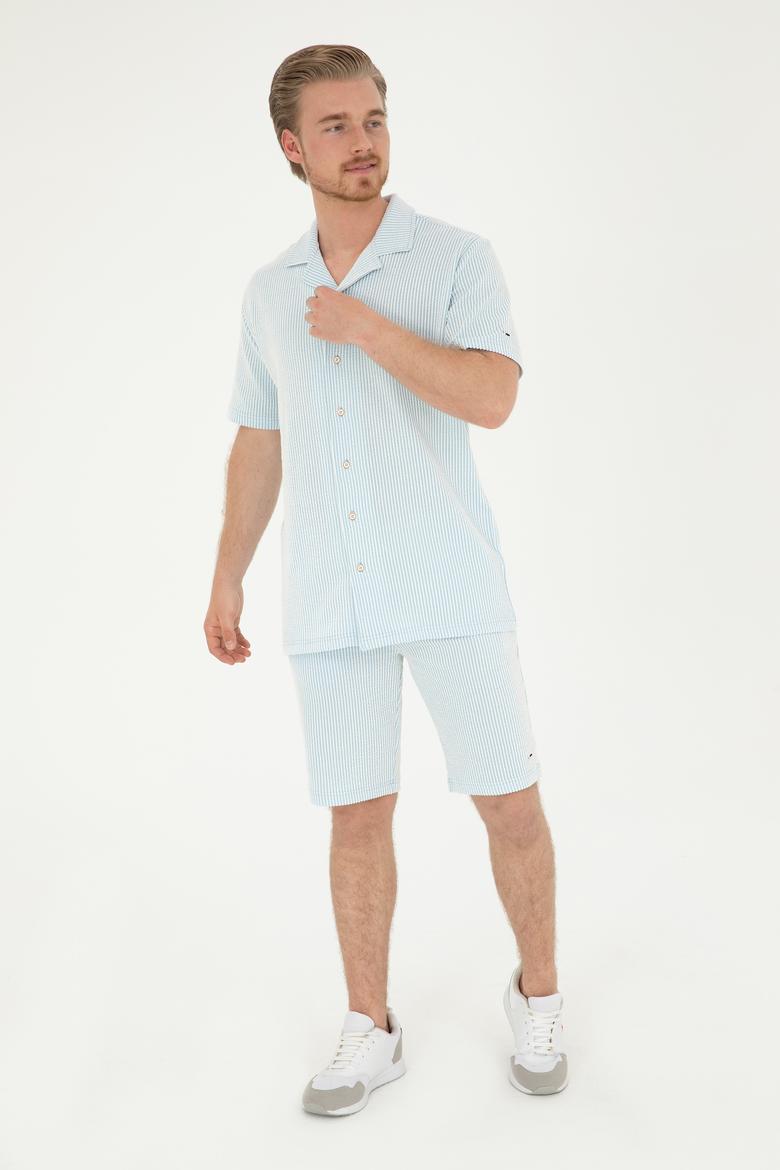 Erkek Açık Mavi Tişört - 50285358013