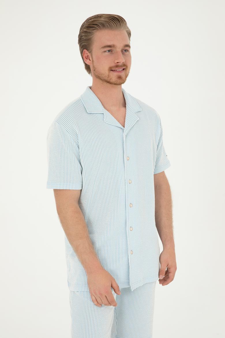 Erkek Açık Mavi Tişört - 50285358013