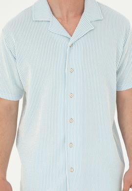 Erkek Açık Mavi Tişört - 50285358013