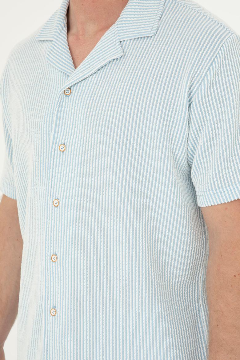 Erkek Açık Mavi Tişört - 50285358013