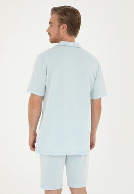 Erkek Açık Mavi Tişört - 50285358013