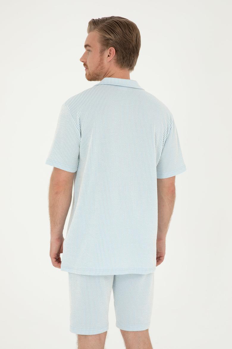 Erkek Açık Mavi Tişört - 50285358013