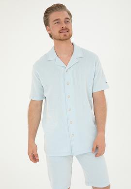 Erkek Açık Mavi Tişört - 50285358013