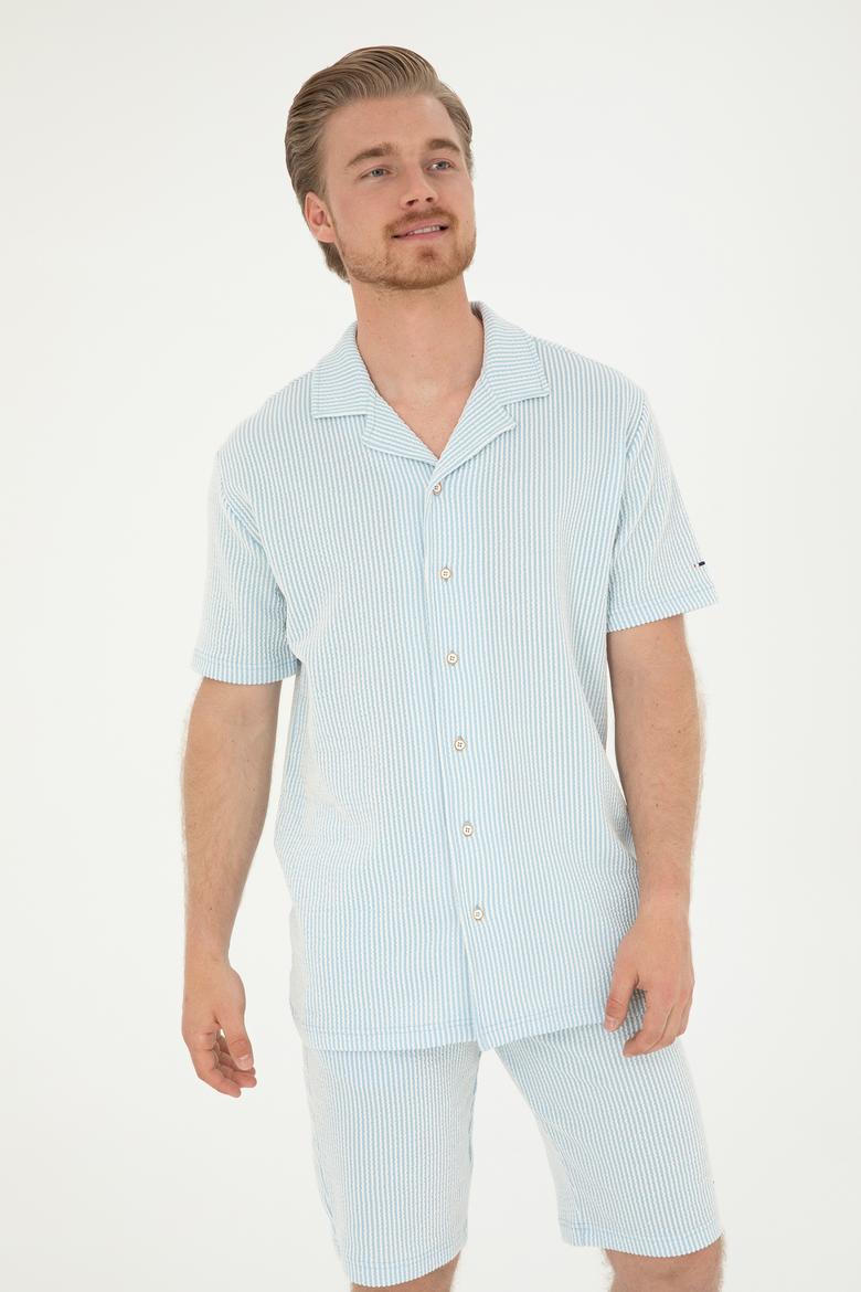 Erkek Açık Mavi Tişört