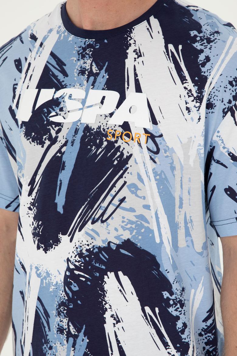 Erkek Comfort Fit Bisiklet Yaka Beyaz Tişört - 50281682011