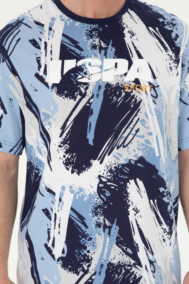 Erkek Comfort Fit Bisiklet Yaka Beyaz Tişört - 50281682011