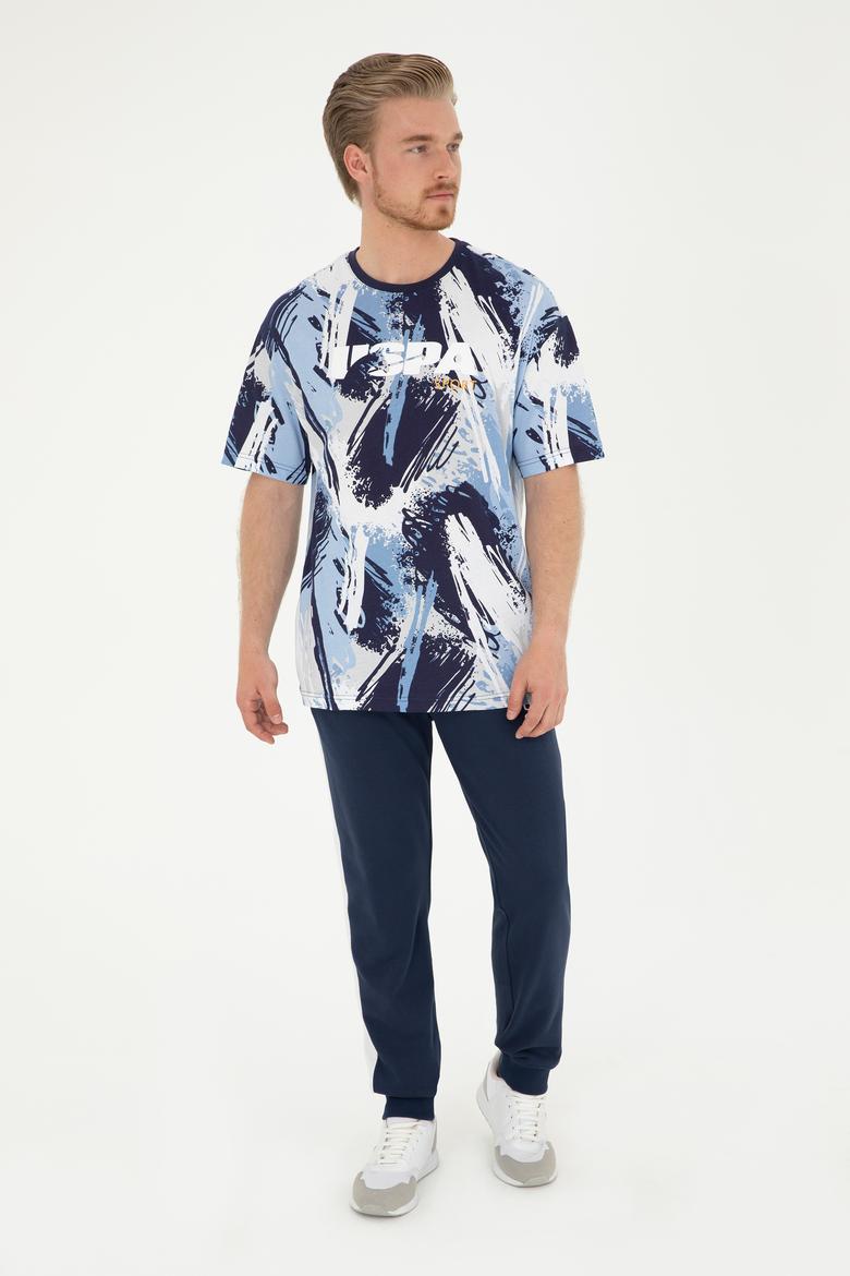 Erkek Comfort Fit Bisiklet Yaka Beyaz Tişört - 50281682011