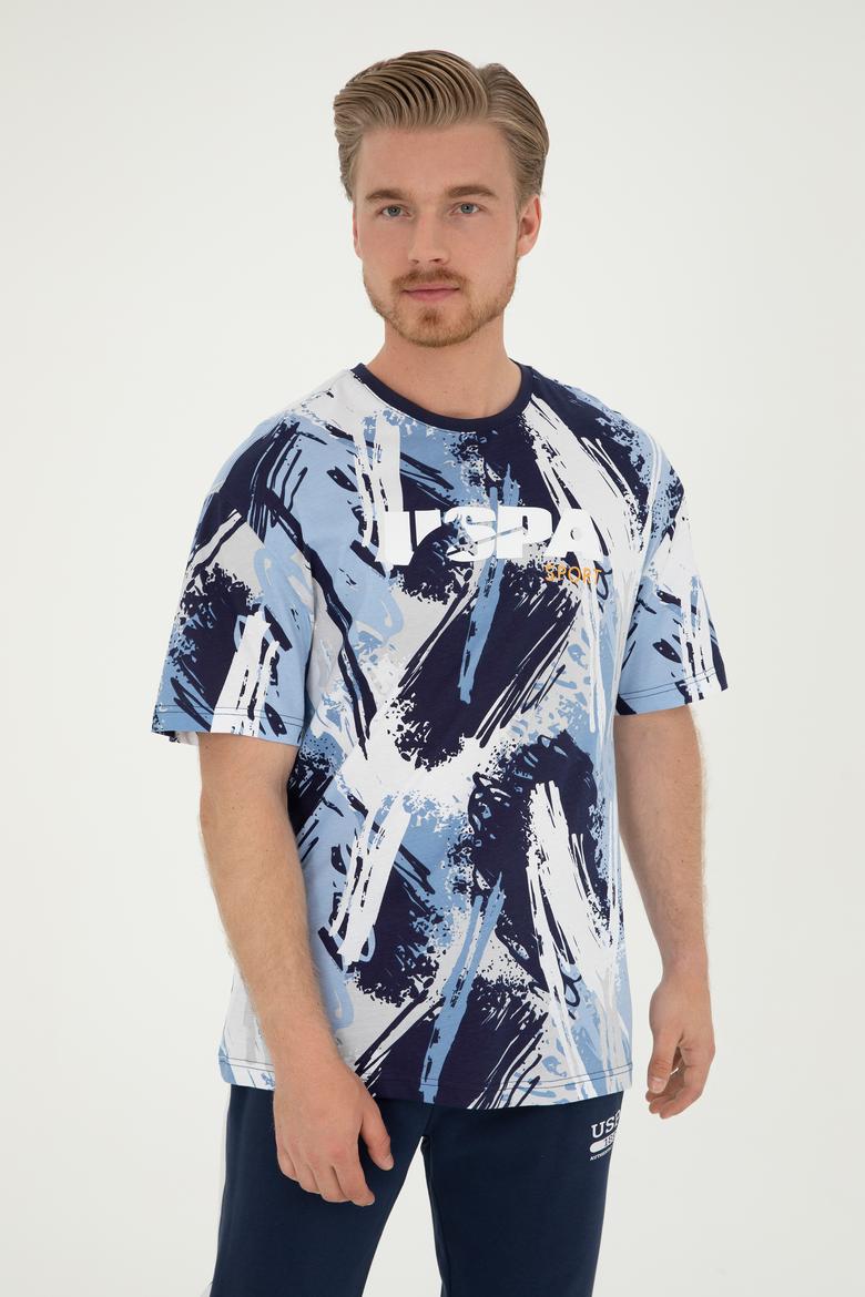 Erkek Comfort Fit Bisiklet Yaka Beyaz Tişört - 50281682011