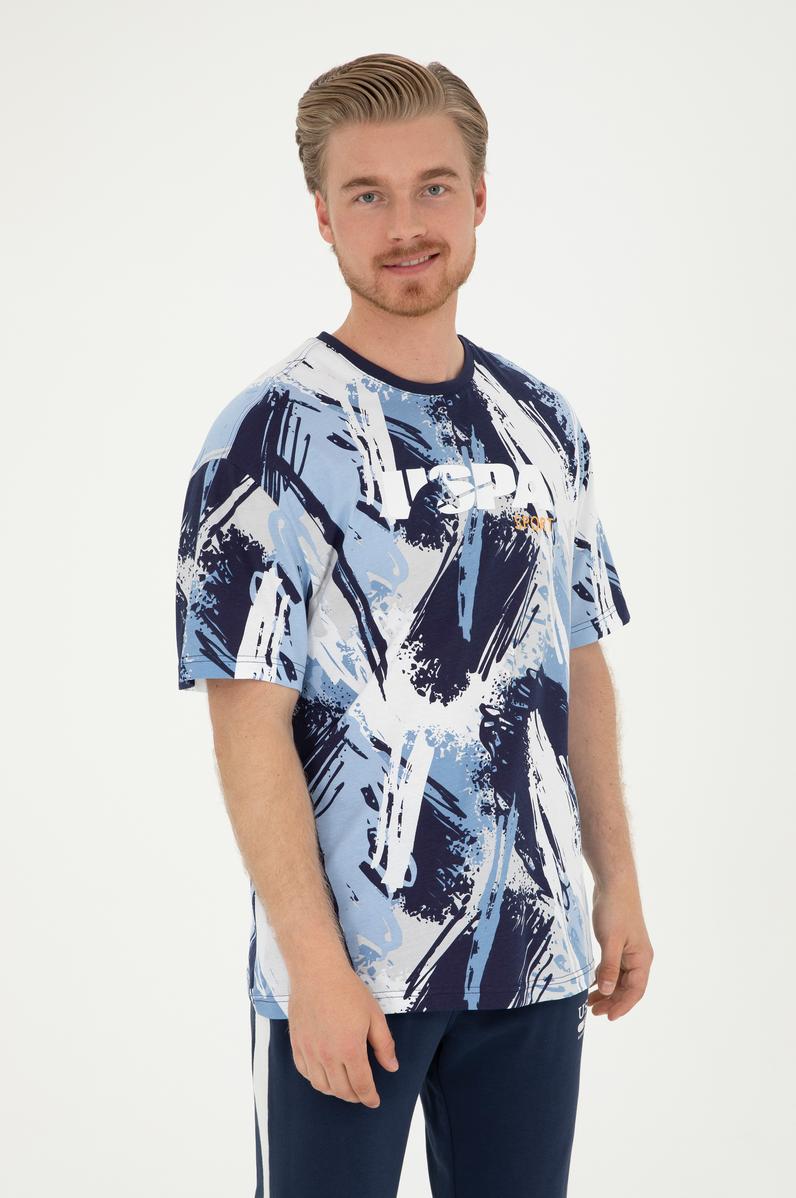 Erkek Comfort Fit Bisiklet Yaka Beyaz Tişört