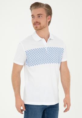 Erkek Regular Fit Polo Yaka Açık Mavi Tişört - 50281956011