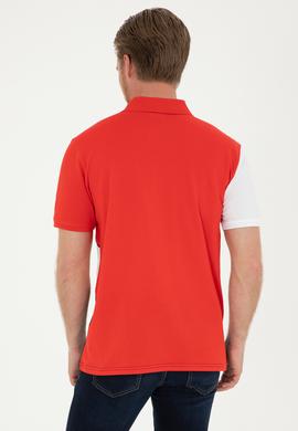Erkek Regular Fit Polo Yaka Kırmızı Tişört - 50281946009