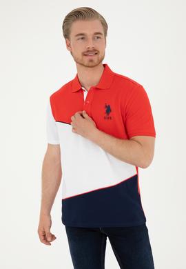 Erkek Regular Fit Polo Yaka Kırmızı Tişört - 50281946009