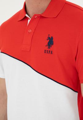 Erkek Regular Fit Polo Yaka Kırmızı Tişört - 50281946009