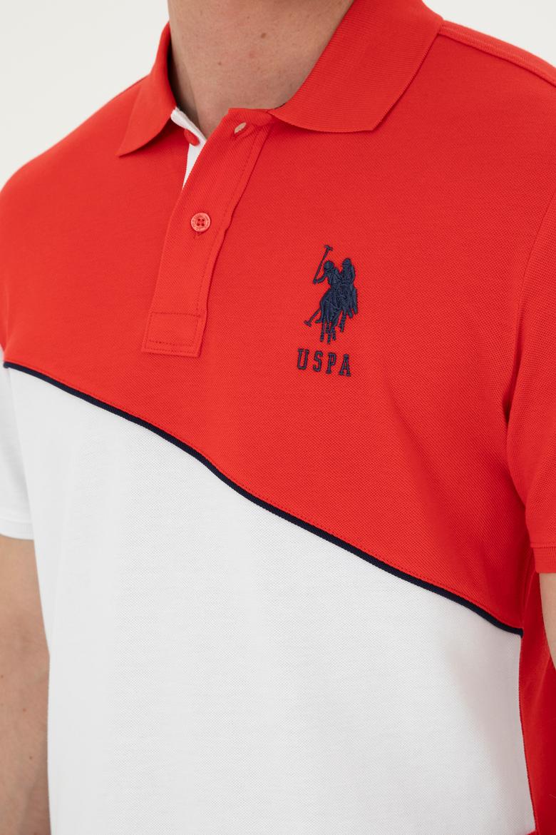 Erkek Regular Fit Polo Yaka Kırmızı Tişört - 50281946009
