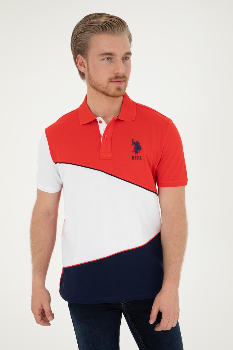 Erkek Regular Fit Polo Yaka Kırmızı Tişört - 50281946009