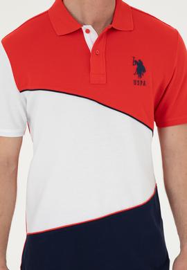 Erkek Regular Fit Polo Yaka Kırmızı Tişört - 50281946009