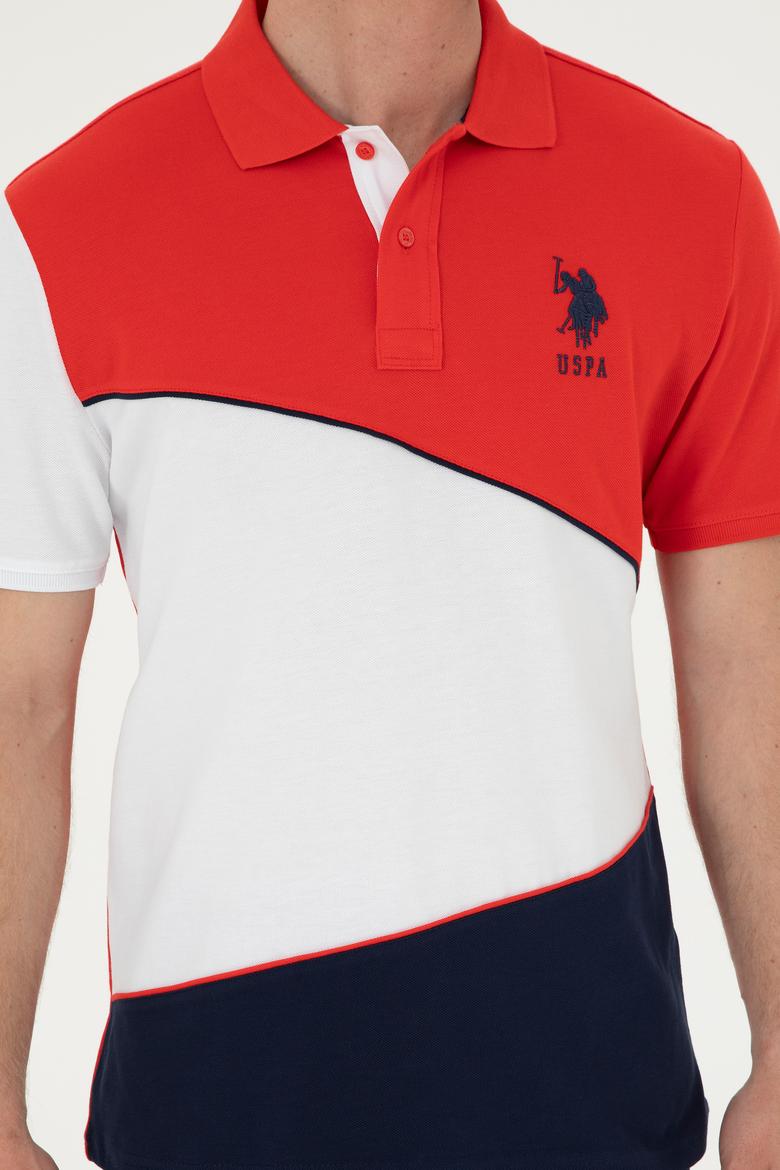 Erkek Regular Fit Polo Yaka Kırmızı Tişört - 50281946009