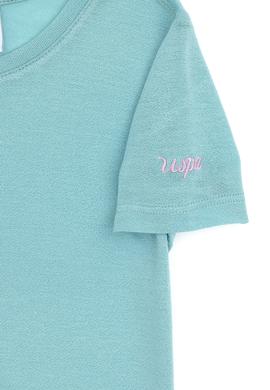 Kız Çocuk Mint Bisiklet Yaka Örme Tişört - 50288075017