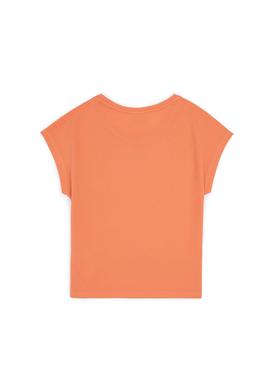 Kız Çocuk Somon Bisiklet Yaka Tişört - 50288133040