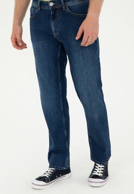 Erkek Eflatun Jean Pantolon - 50280310029