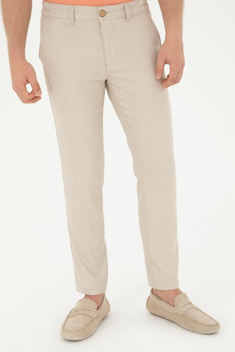 Erkek Camel Kanvas Pantolon - 50283964003