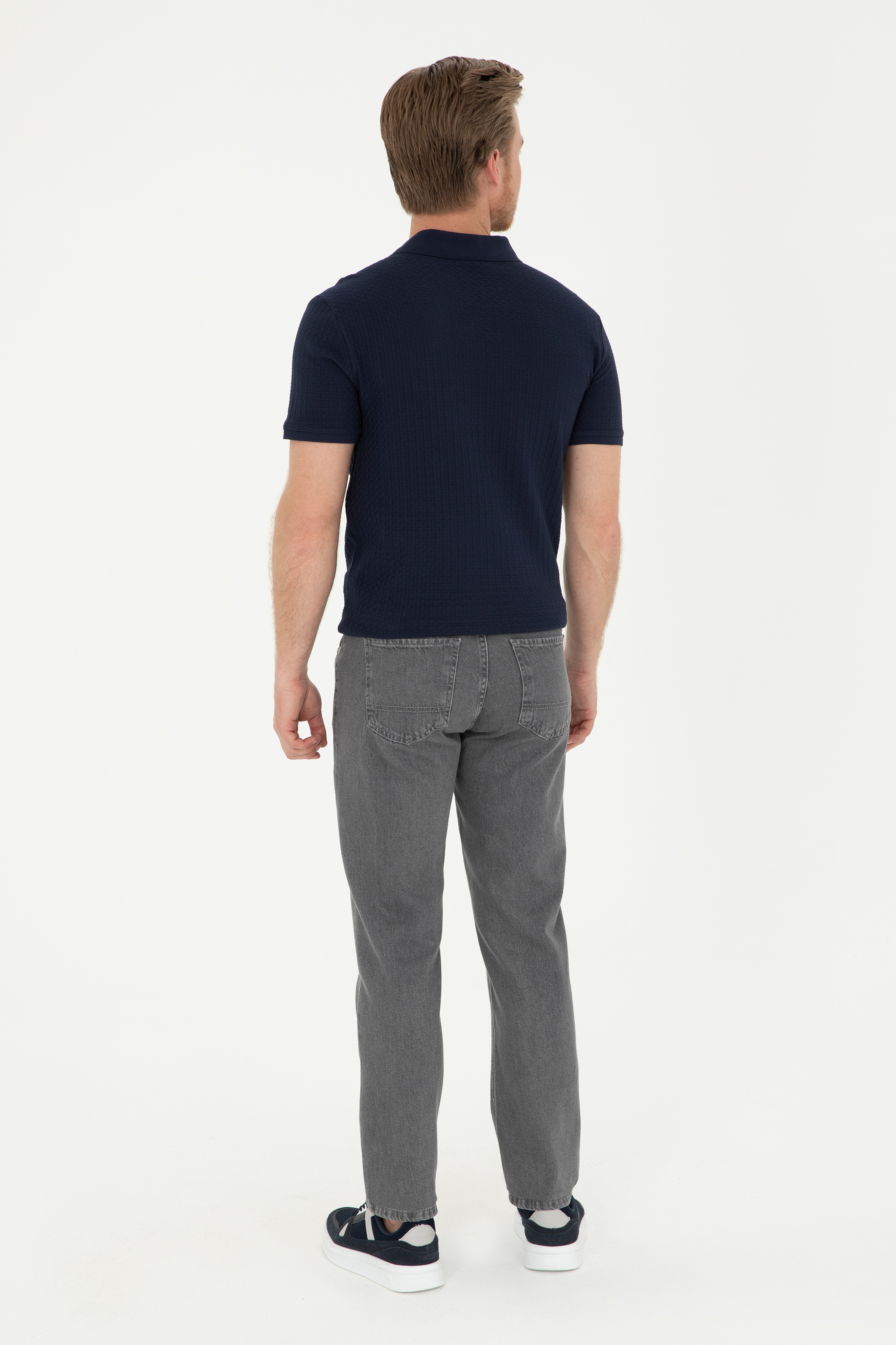 Erkek Gri Jean Pantolon