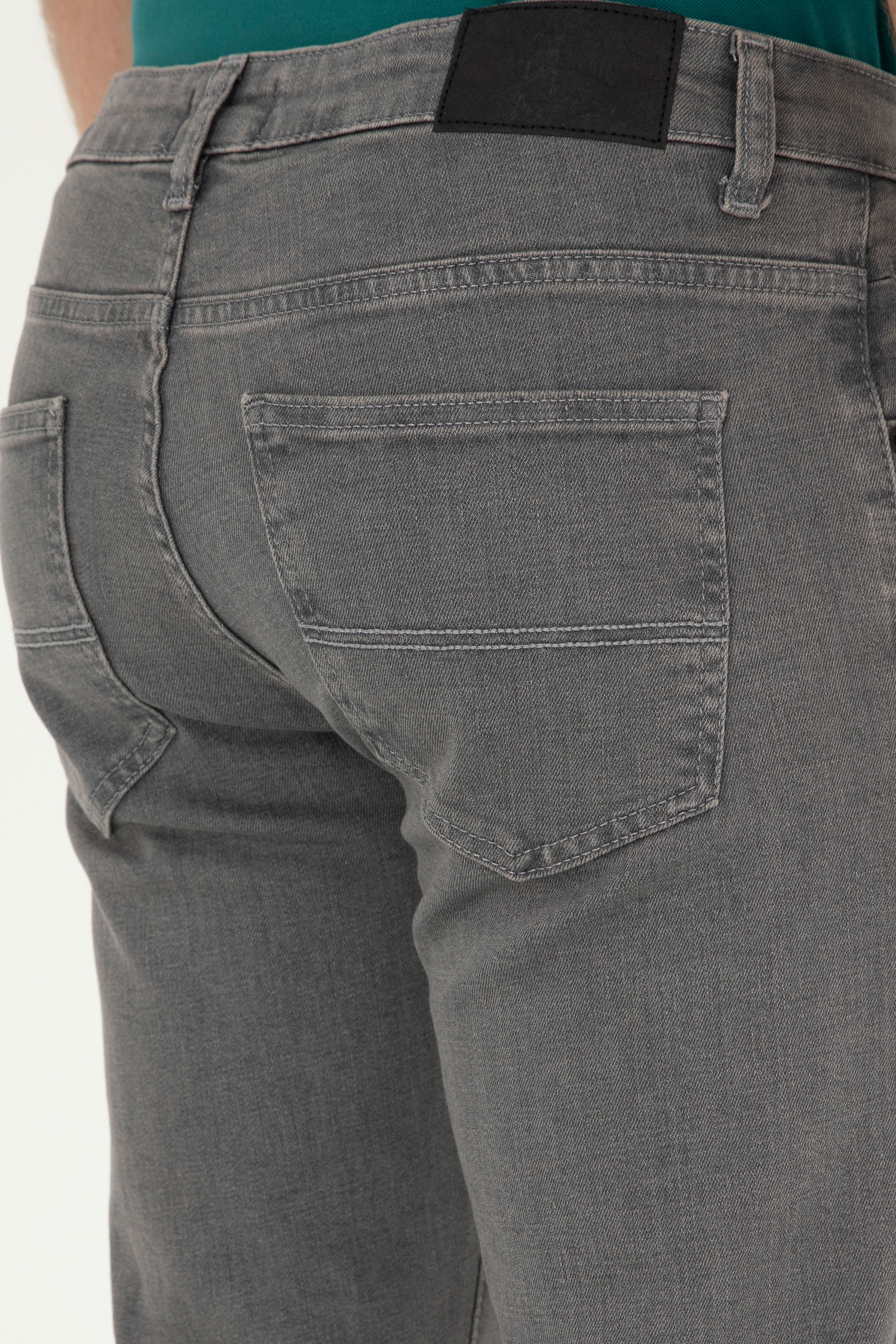 Erkek Gri Jean Pantolon - Image 6