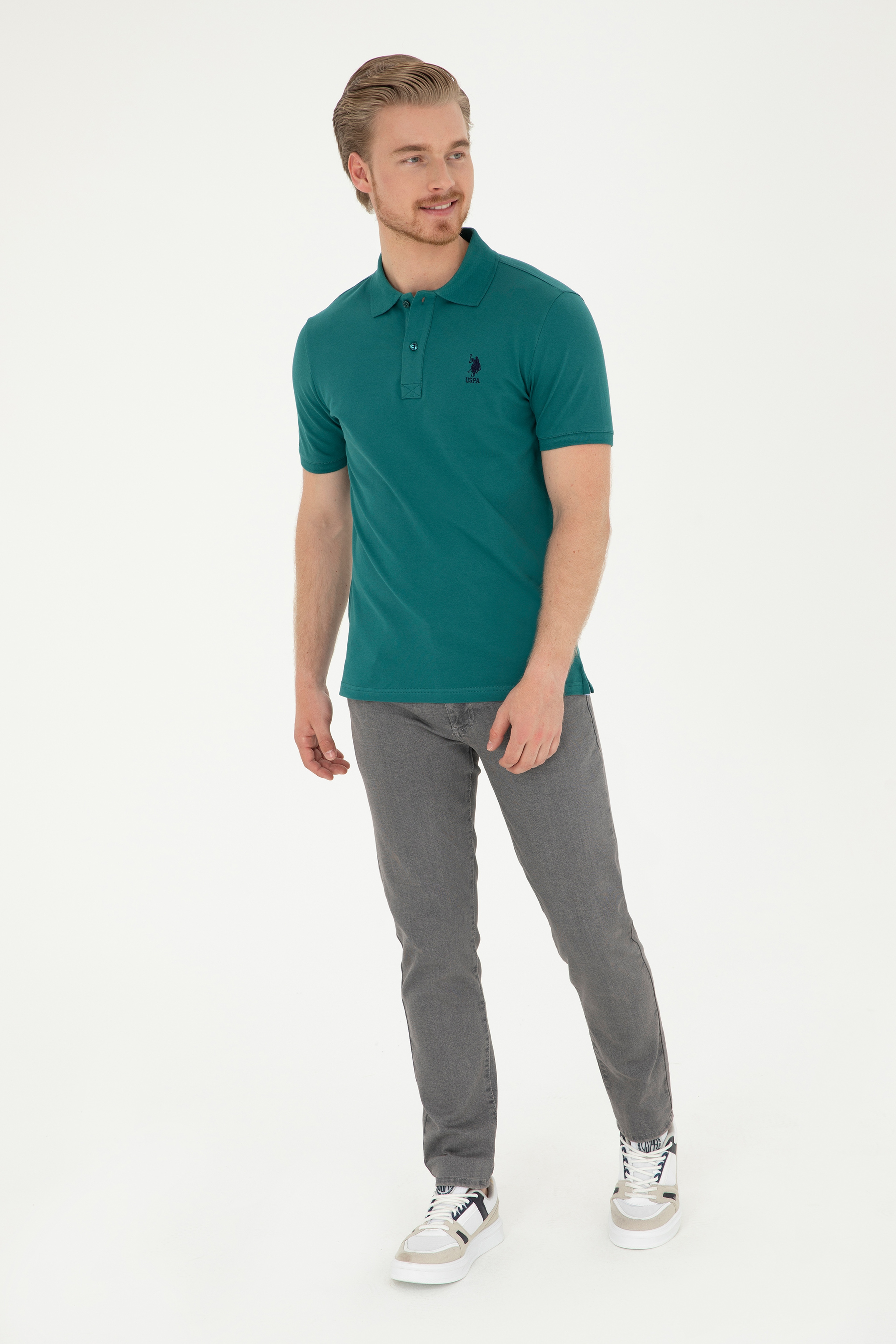 Erkek Gri Jean Pantolon