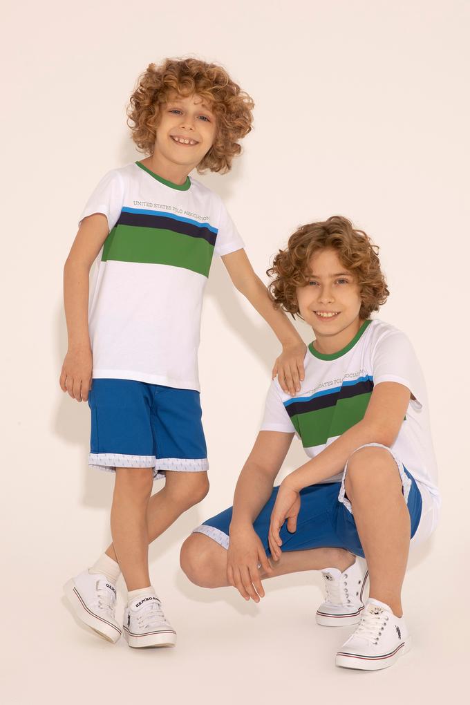 Erkek Çocuk Saks Dokuma Şort