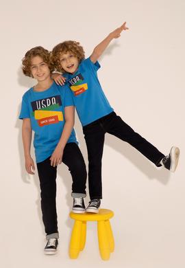 Erkek Çocuk Saks Bisiklet Yaka Tişört - 50284895068