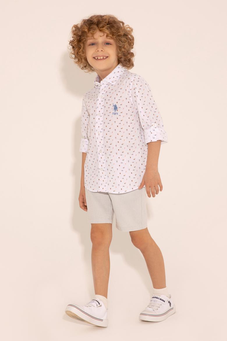 Erkek Çocuk Turuncu Uzun Kollu Gömlek - 50288712002