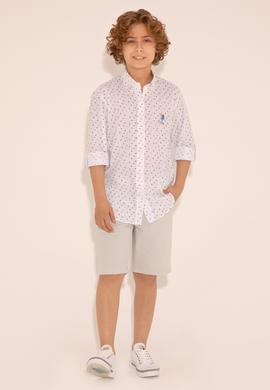 Erkek Çocuk Turuncu Uzun Kollu Gömlek - 50288712002