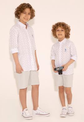 Erkek Çocuk Turuncu Uzun Kollu Gömlek - 50288712002