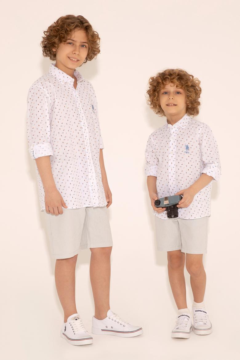 Erkek Çocuk Turuncu Uzun Kollu Gömlek - 50288712002