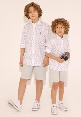 Erkek Çocuk Turuncu Uzun Kollu Gömlek - 50288712002